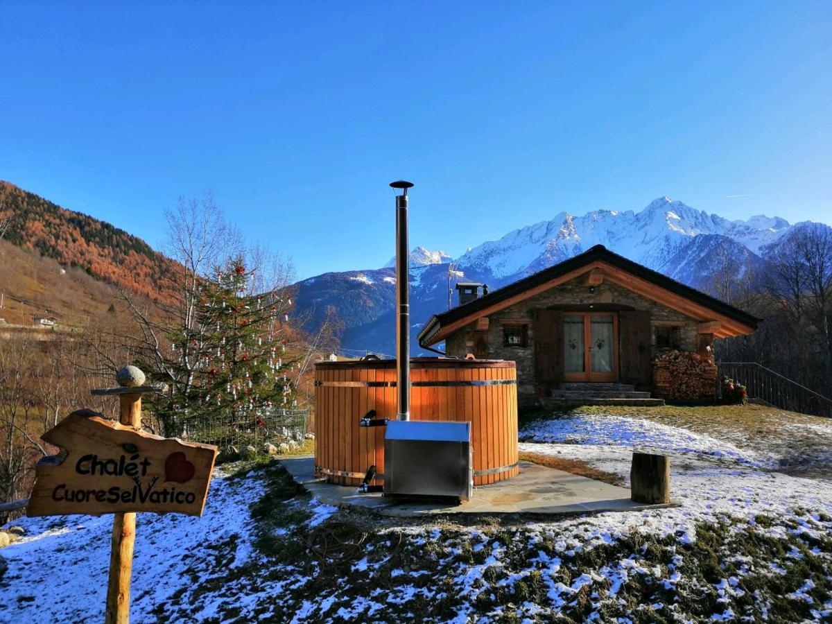 Chalet Cuore Selvatico Monno Bagian luar foto