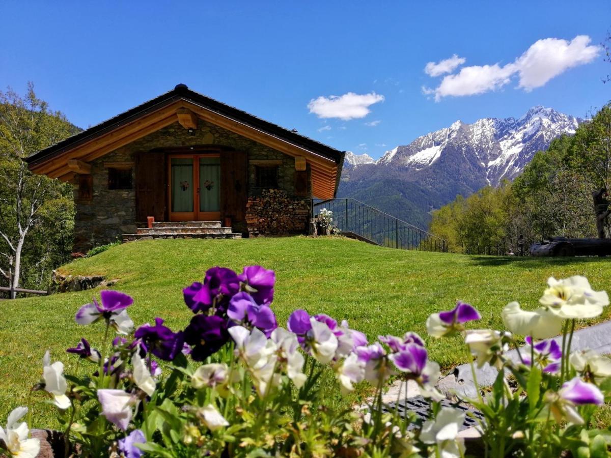 Chalet Cuore Selvatico Monno Bagian luar foto